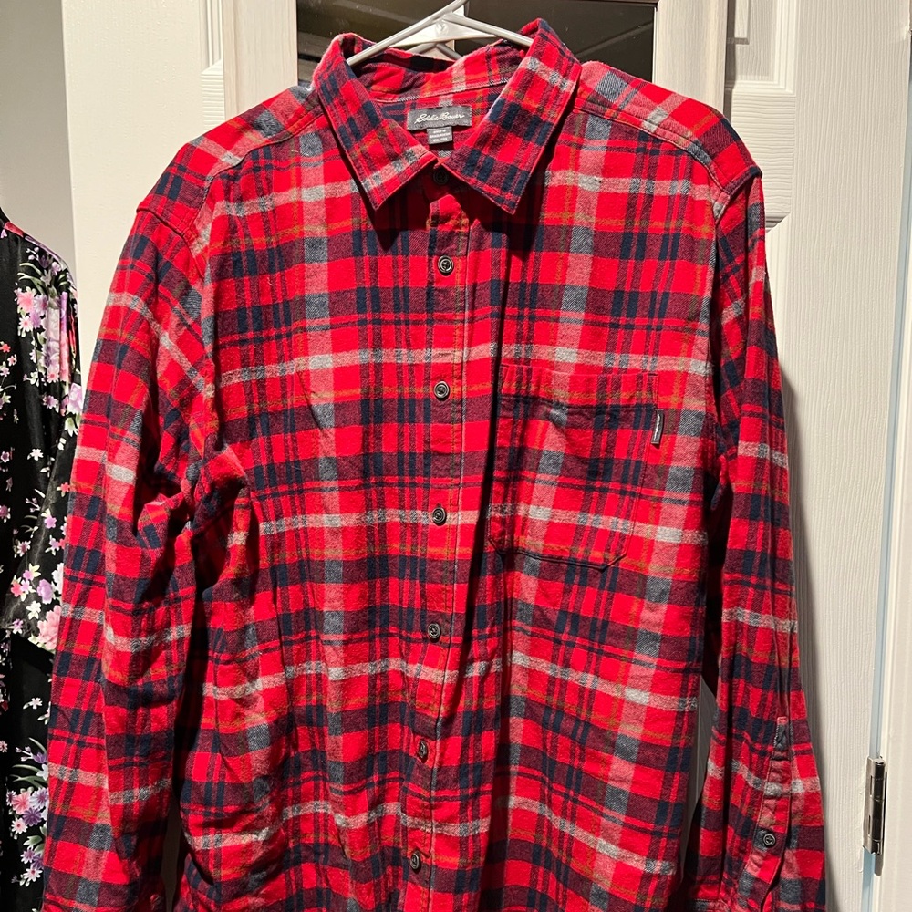 Eddie Bauer Mens Flannel XXL